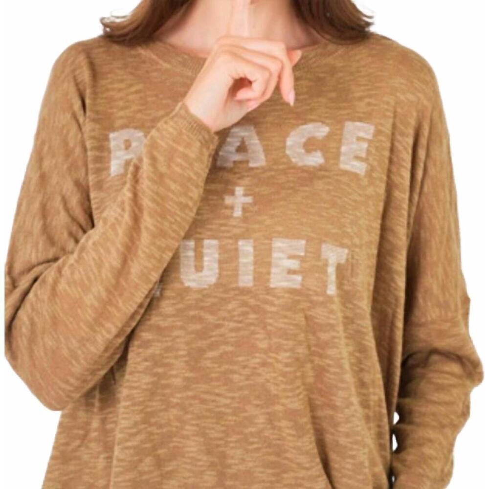 NEW STITCHDROP peace and quiet sweater in ginger root